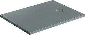 Cadita de dus compozit Omnires AquaRock M+ dreptunghiulara gri cenusiu mat 80x120 cm