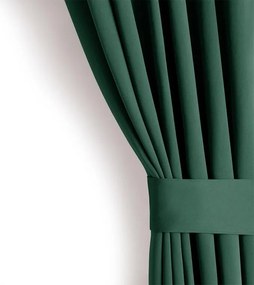 decoDoma Draperie groasă blackout RESTILO verde închis 140 x 245 cm 1 buc