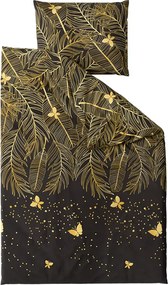 Lenjerie din microfibra VISATA negru Dimensiune lenjerie de pat: 70 x 80 cm | 140 x 200 cm