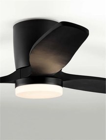 Lustra LED cu Ventilator si telecomanda ALOA negru