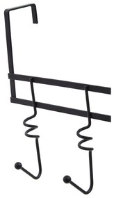 Cuier de ușă negru din metal 46 cm Jaxen – Premier Housewares