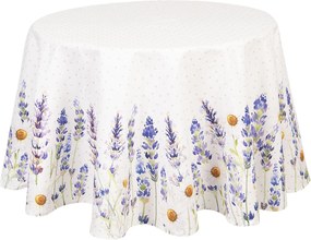 Fata de masa bumbac rotunda Lavanda Ø 170 cm