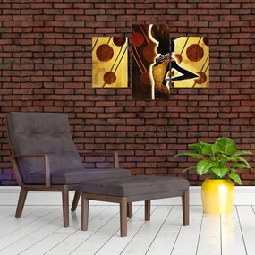 Tablou cu pictură artistică străveche (90x60 cm)