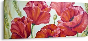 Tablou - Mac - flori (120x50 cm)