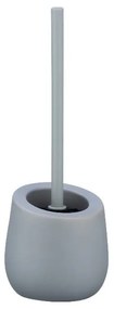 Perie cu suport din ceramică pentru toaletă Wenko Badi, gri
