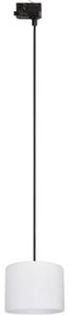 Lustră pe cablu pentru sistem de șină trifazic TRACER 1xE27/15W/230V d. 20 cm negru/alb