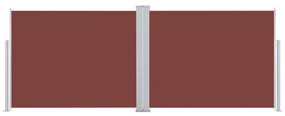 Copertina laterala retractabila, maro, 170 x 1000 cm Maro, 170 x 1000 cm