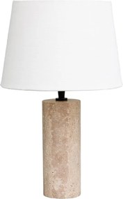 Lampa de masa, cu abajur din bumbac, Marble