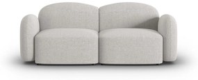 Canapea Blair cu 2 locuri si tapiterie din tesatura structurala, argintiu