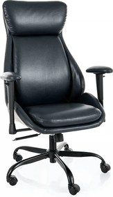 Scaun birou Q-092, negru, piele ecologică, 70x47x110 cm