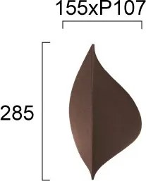 Aplica de perete AMALFI LED/10W/230V, maro