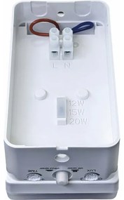 Aplica LED de exterior 20W/230V IP65 cu senzor de mișcare și de amurg