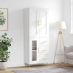 3199929 vidaXL Dulap înalt, alb, 69,5x34x180 cm, lemn compozit