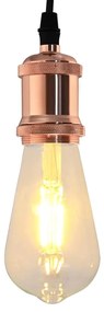 vidaXL Suporturi de lampă 2 buc Rose Gold E27