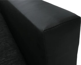 Colţar, negru/negru şuviţat, TONIKS