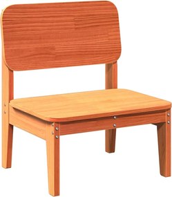 vidaXL Scaun de grădină, maro ceruit,60x52,5x72 cm, lemn masiv de pin