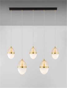 Lustra cu 5 pendule LED design modern Egna