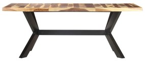 321549 vidaXL Masă bucătărie, 200x100x75 cm, lemn masiv cu finisaj miere