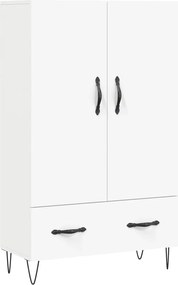 vidaXL Dulap înalt, alb, 69,5x31x115 cm, lemn prelucrat