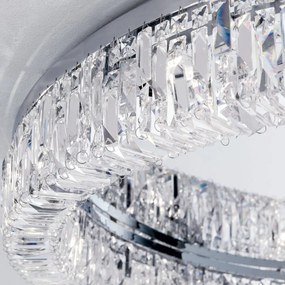 Lustra aplicata cristal Schöler XXL design modern de lux Ring 107cm chrome plated