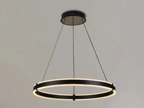Brilagi-LED Lustră suspendată pe cablu, reglabilă (dimmer) CIRCLE LED/85W/230V 3000-6500K neagră + telecomandă