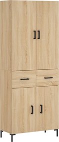 vidaXL Dulap înalt, stejar sonoma, 69,5x34x180 cm, lemn compozit
