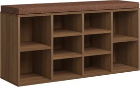 vidaXL Bancă pentru pantofi stejar maro 103x30x48 cm lemn prelucrat