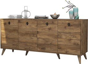 Bufet inferior Elite Walnut, Mezza, 180x45x80 cm, maro