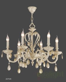 Lustra LUX fabricat manual 6 brate diametru 68cm Selena 2070/6 Bejorama