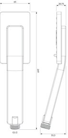 Pară de duș OMNIRES JIMJIM-RBL JIMJIM negru mat