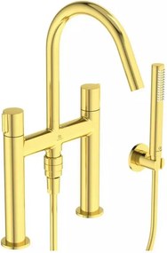 Baterie cada Ideal Standard Atelier Joy auriu periat cu set de dus