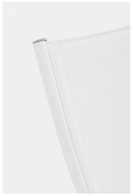 Șezlong de grădină alb din metal Taylor – Bizzotto