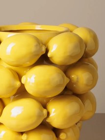 Vaza decorativa, din ceramica, Lemons