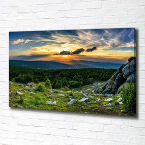 Tablouri tipărite pe pânză Panorama de munte