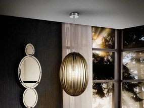 Pendul design modern decorativ Ovila 30cm fumuriu