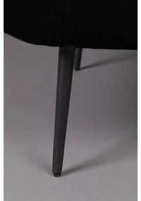 Fotoliu catifea neagra Lounge Chair Glodis Nero