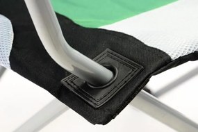 Divero Deluxe Scaun pliabil de camping,verde, 2 bucăți