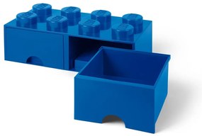 Cutie depozitare cu 2 compartimente LEGO®, albastru