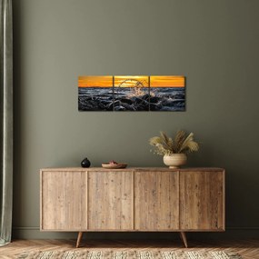 Tablou cu mare (cu ceas) (90x30 cm)