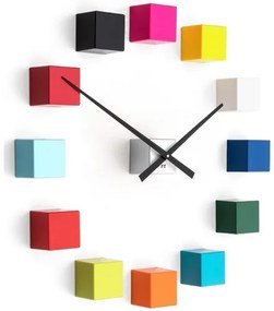 Ceas de design Future Time FT3000MC Cubicmulticolor, autoadeziv, diam. 50 cm