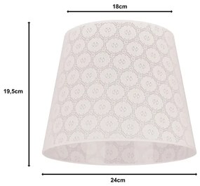 Duolla - Abajur pentru lampă de birou CLASSIC M E27, Ø 24 cm, alb
