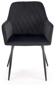 Scaun K558 velvet negru