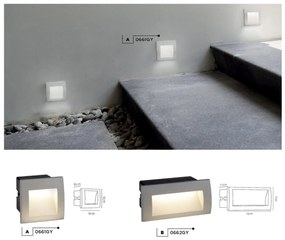 Spot LED incastrabil de exterior ambiental IP65 Ankle 0661GY SRT