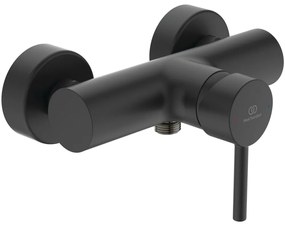 Baterie de dus cu montaj pe perete, neagra Negru mat