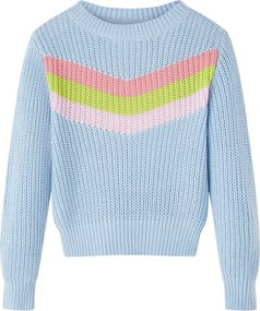 vidaXL Pulover pentru copii tricotat, albastru, 116