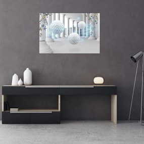 Tablou abstract în stil antic (90x60 cm)