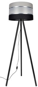 Lampadar CORAL 1xE27/60W/230V wenge/negru/gri/crom