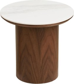 Măsuță auxiliară rotundă cu blat ceramic ø 40 cm Noli – House Nordic