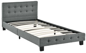 Pat tapiţat Manresa 90 x 200 cm - gri