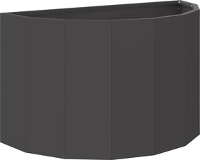 vidaXL Jardinieră Negru 60 x 30 x 35 cm Oțel